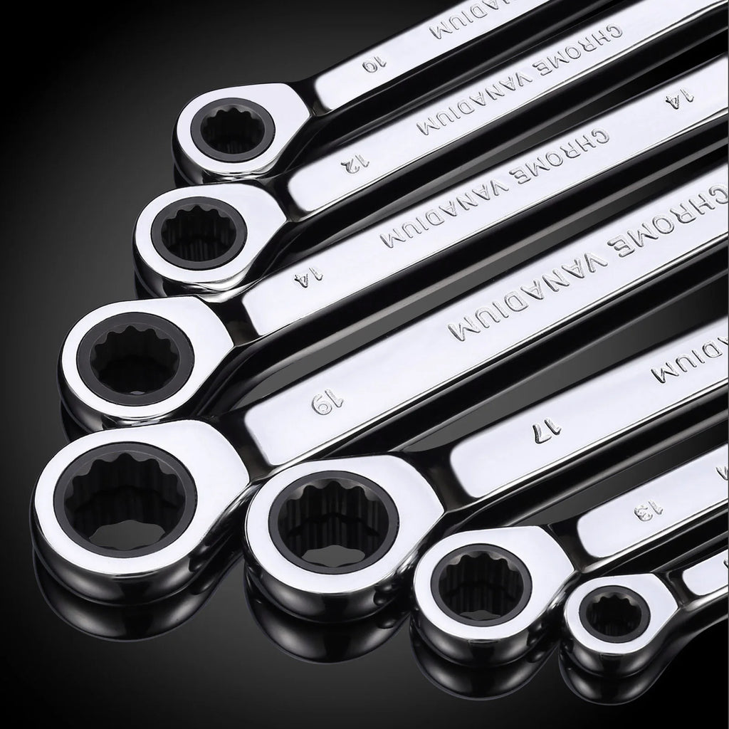 Llave métrica combinada de trinquete, multiherramienta, juego de herramientas, herramientas de reparación de automóviles, 1 unidad