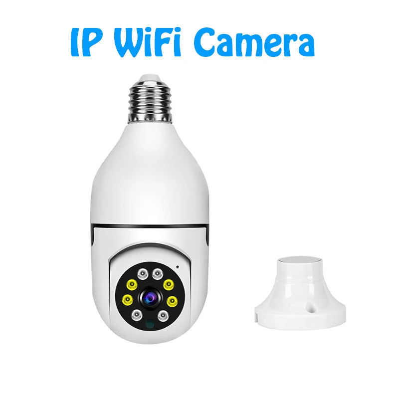 Cámara de vigilancia con bombilla IP Wifi E27 2,4G, visión nocturna, cámaras inalámbricas para el hogar, vídeo CCTV, protección de seguridad, Mini cámara para bebé
