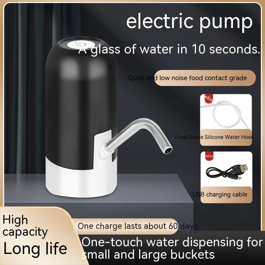 Dispensador de botellas de agua de 5 galones, bomba de agua potable automática con carga USB, dispensador de agua eléctrico portátil, interruptor de botella de agua