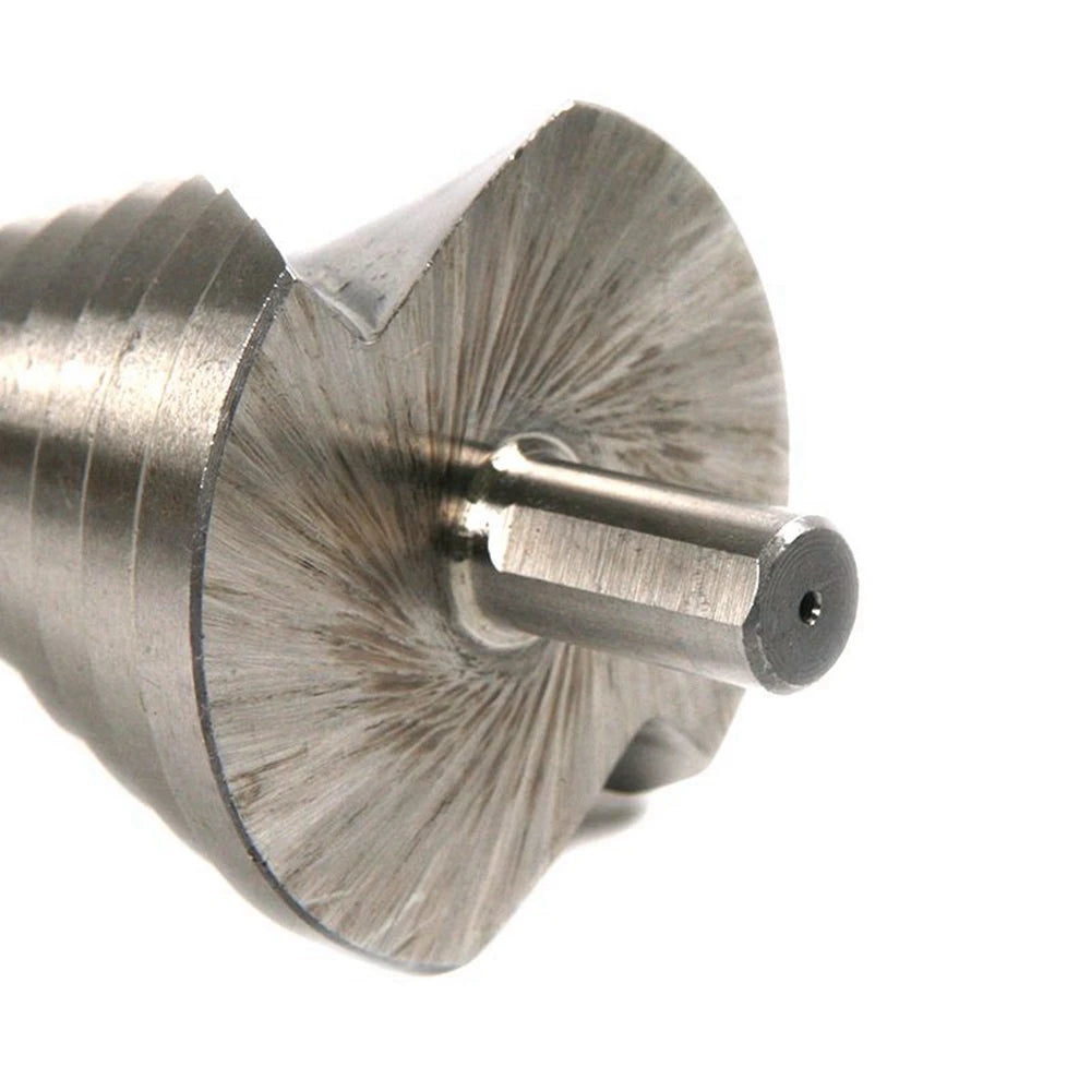 Broca cónica escalonada  cortador de agujeros, bordes estriados, escariador, Herramientas Para carpintería, 6-60mm