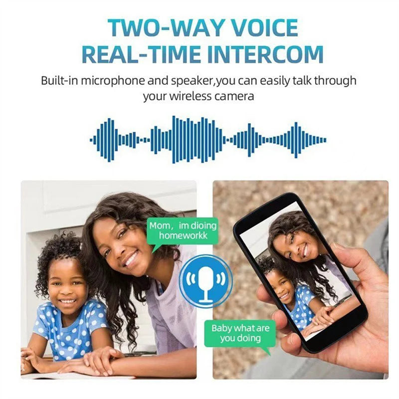 Cámara de vigilancia con bombilla IP Wifi E27 2,4G, visión nocturna, cámaras inalámbricas para el hogar, vídeo CCTV, protección de seguridad, Mini cámara para bebé