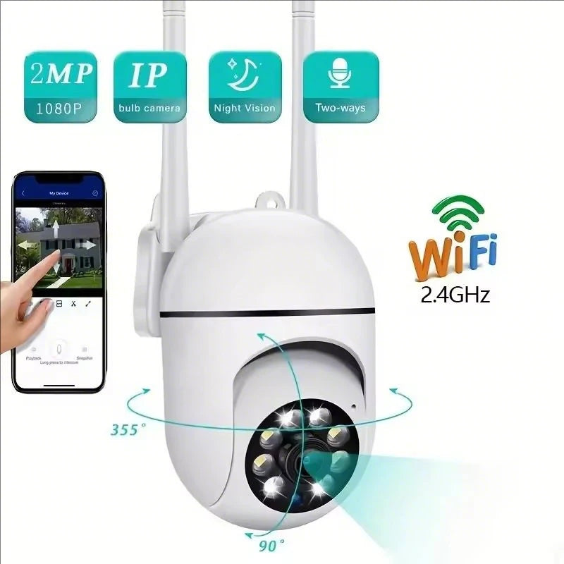 Cámara de seguridad A7 1080P, cámara WIFI para exteriores, cámara IP inalámbrica de velocidad PTZ CCTV, Zoom Digital 4X, cámara de vigilancia de red de Audio
