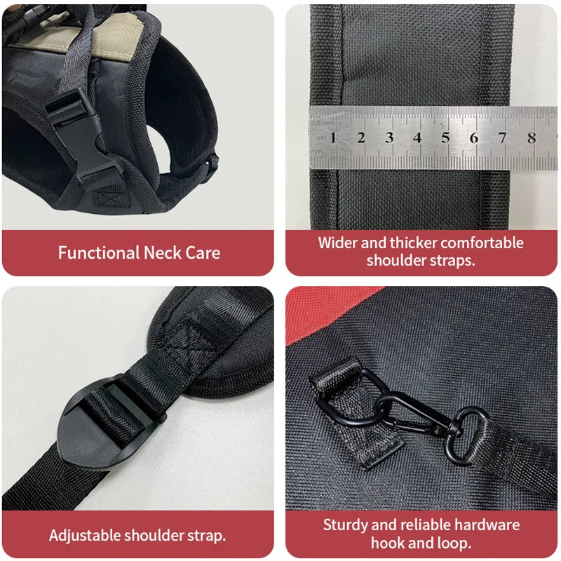 Mochila de viaje para mascotas (3 tamaños), portador de hombro para senderismo al aire libre, caminar, duradero, cómodo, de tela Oxford, portador para perros/gatos