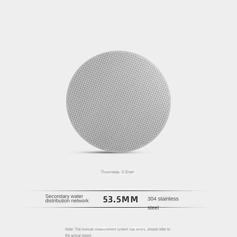 Filtro de café con pantalla de disco de Espresso, 51mm, 53,5mm, 58,5mm, soporte reutilizable de 0,2mm para 51mm, 54mm y 58mm, accesorios para Portafiltro de Barista