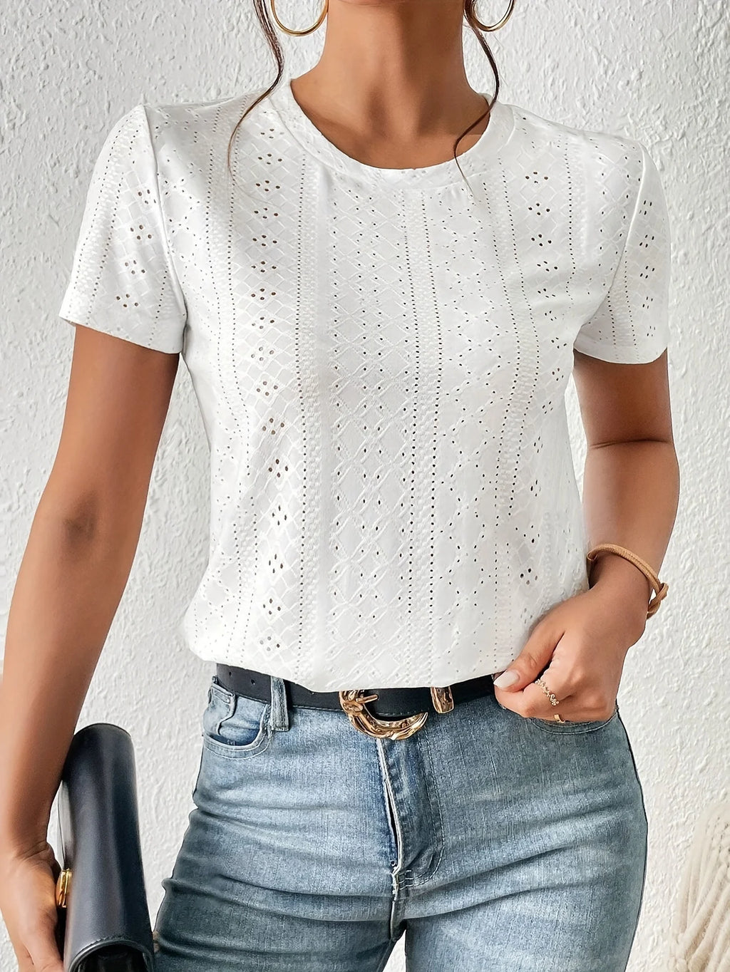 Camiseta de manga corta para mujer