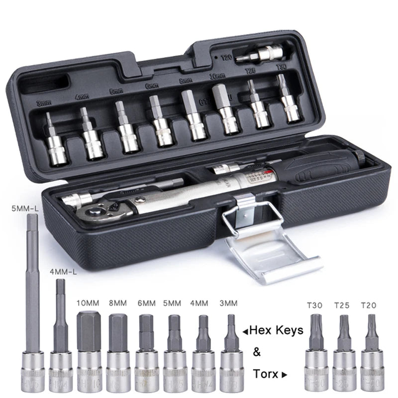 BIKEHAND Herramientas de Reparación de bicicletas YC-617-2S Llave dinamométrica