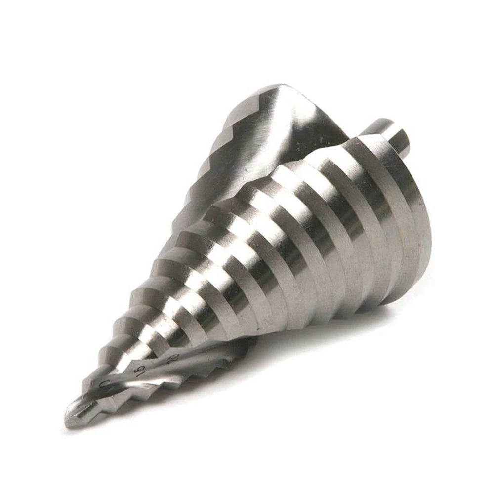 Broca cónica escalonada  cortador de agujeros, bordes estriados, escariador, Herramientas Para carpintería, 6-60mm