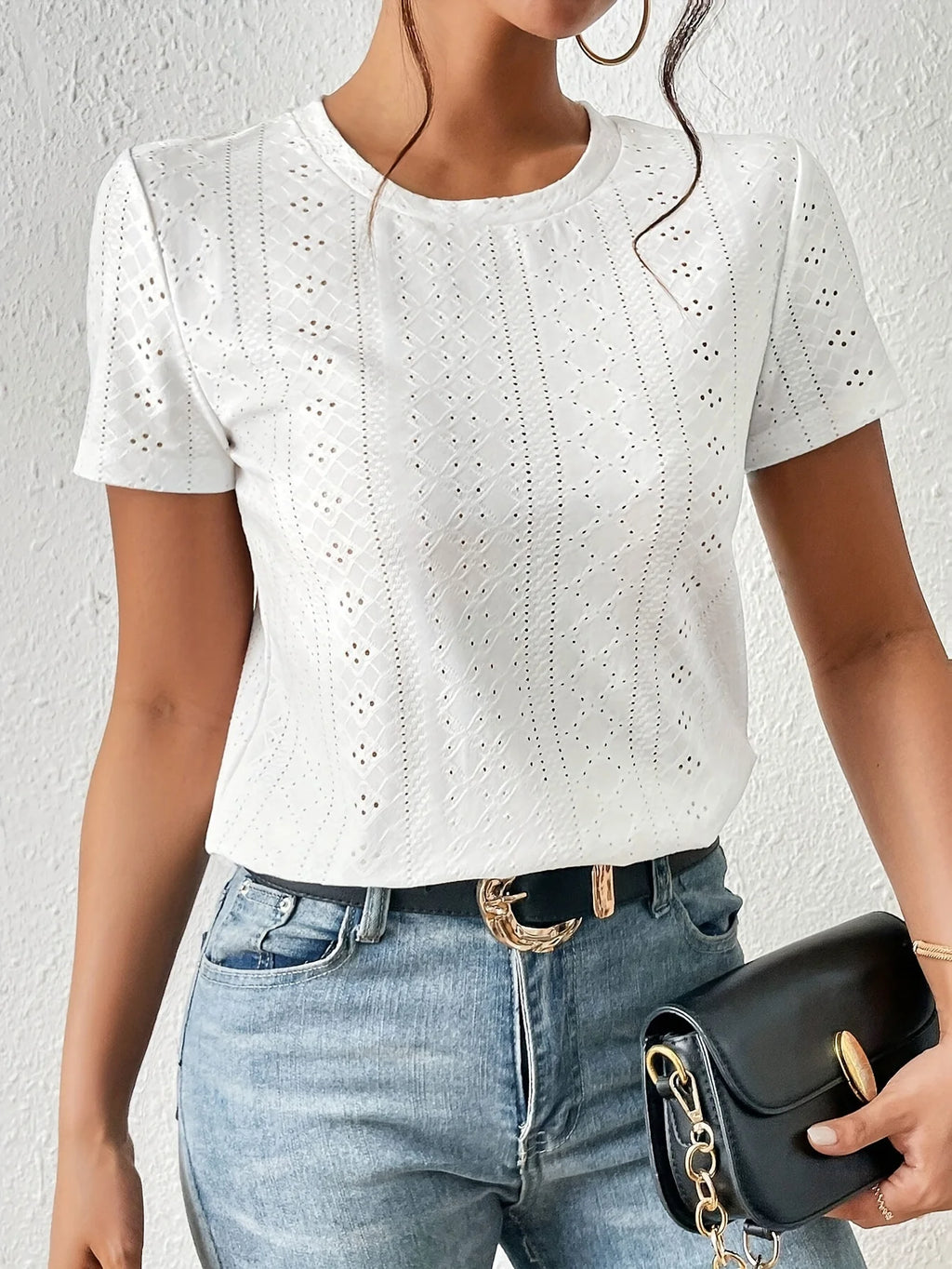 Camiseta de manga corta para mujer