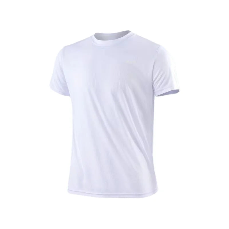 Camiseta de manga corta de seda helada para hombre