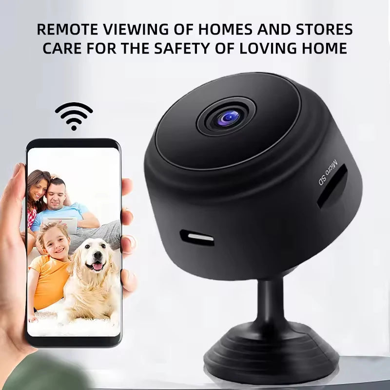 Cámara de vigilancia inteligente  HD WiFi, Monitor inalámbrico de seguridad para el hogar, videocámara con Sensor y transmisión de vídeo de seguridad