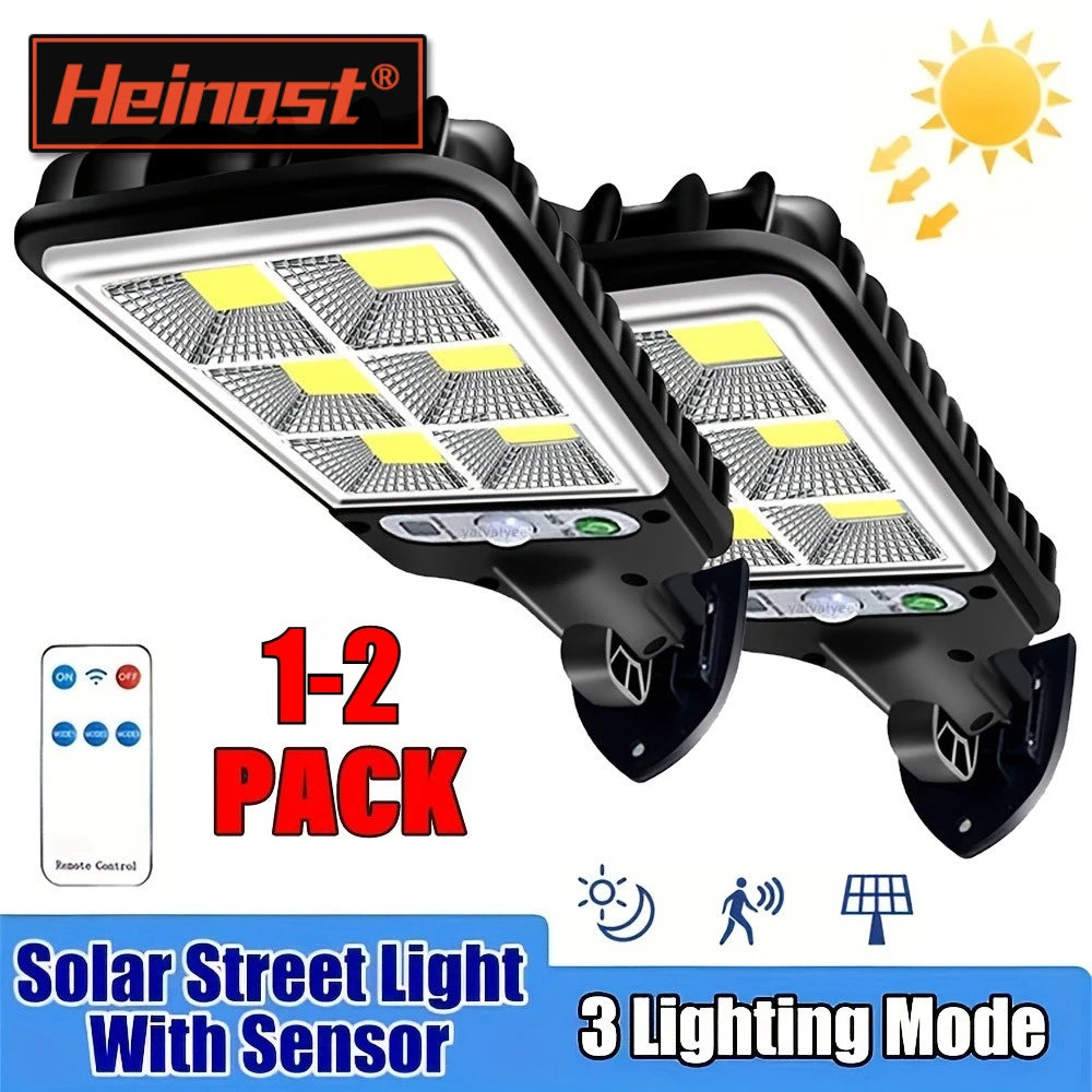 Farolas solares impermeables para exteriores, detección de cuerpo humano, patio, jardín, pared, luces para el hogar, iluminación de carretera Rural, luces de pared