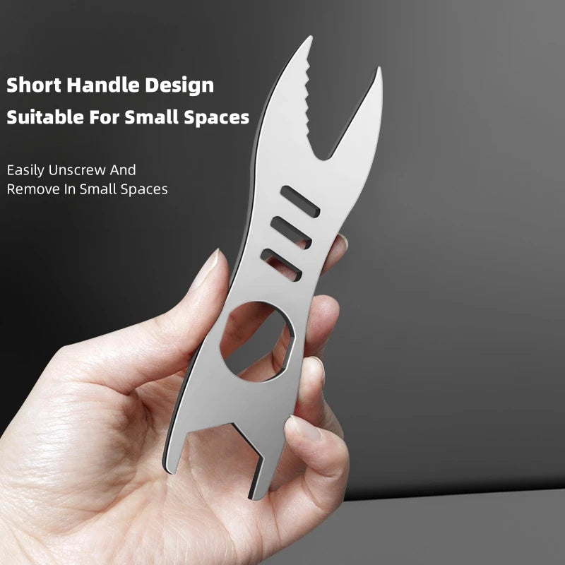 DIY multifuncional doble extremo llave de extremo abierto llave dinamométrica