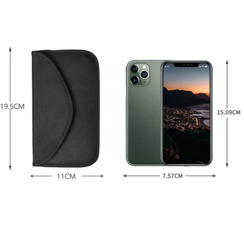bolsa de bloqueo de señal Faraday, cubierta para teléfono móvil, funda bloqueadora de señal, jaula para radiación de llave sin llave
