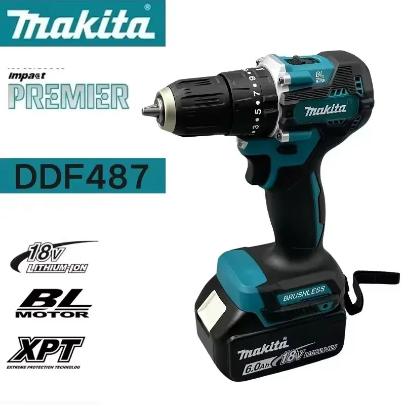 Nuevo Original Makita DDF487 taladro inalámbrico,