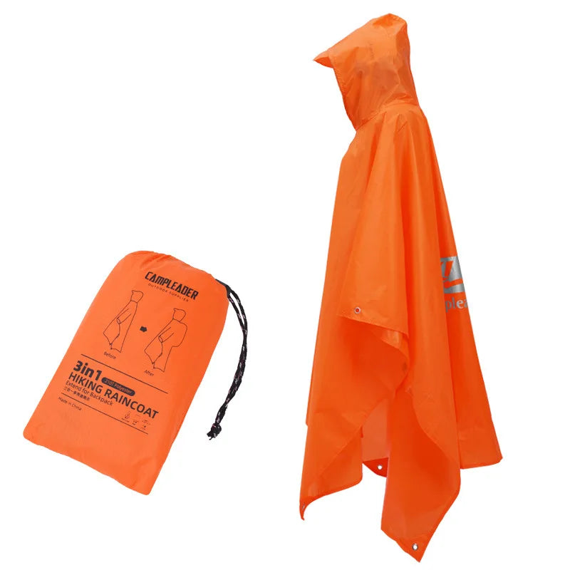 Poncho impermeable con capucha