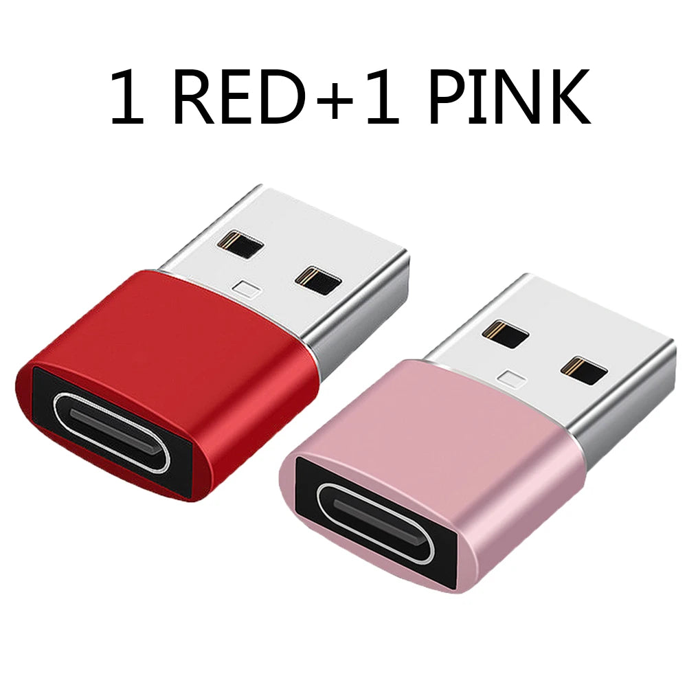 Adaptador USB a tipo C OTG, USB-C macho a Micro USB tipo c hembra, convertidor para Macbook Samsung S20 USBC OTG, 2 uds.