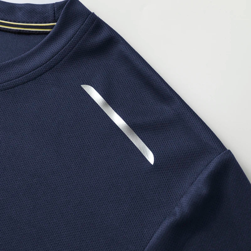 Camiseta deportiva reflectante para gimnasio para hombre