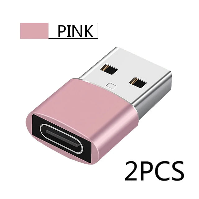 Adaptador USB a tipo C OTG, USB-C macho a Micro USB tipo c hembra, convertidor para Macbook Samsung S20 USBC OTG, 2 uds.