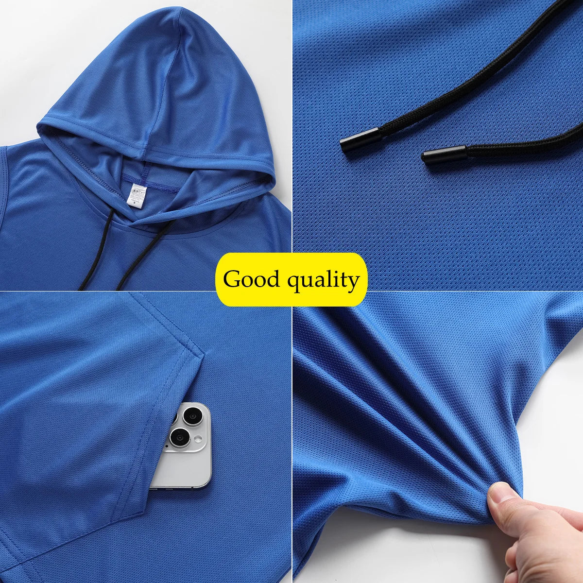 Camiseta de gimnasio de secado rápido ropa de calle deportiva