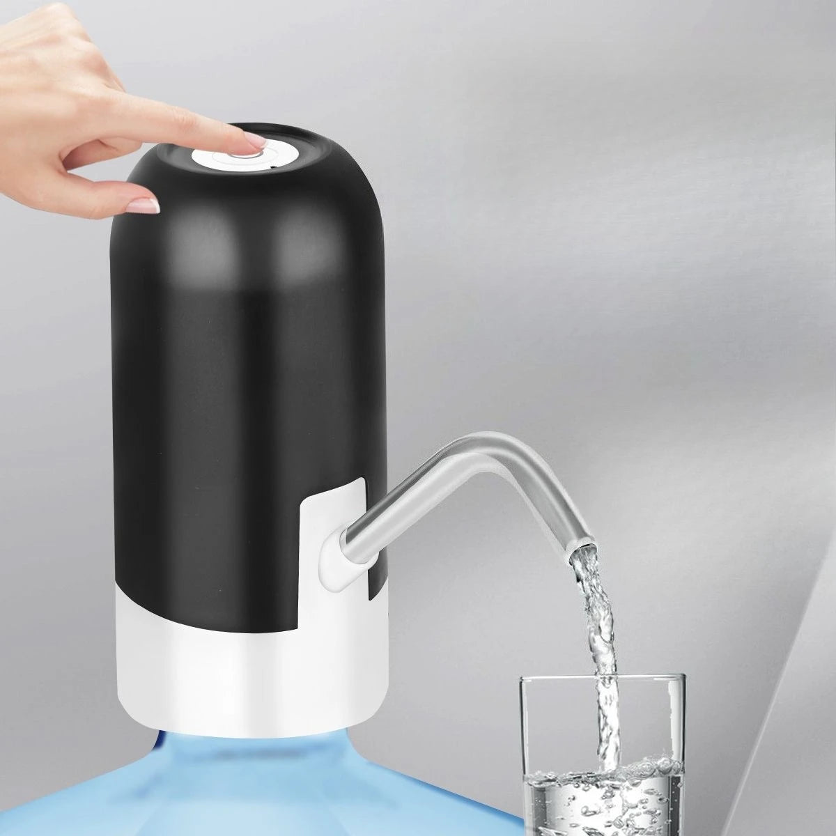 Bomba de botella de agua automática, dispensador de agua eléctrico recargable por USB, bomba de agua Universal portátil para bebidas, para oficina, hogar y campin