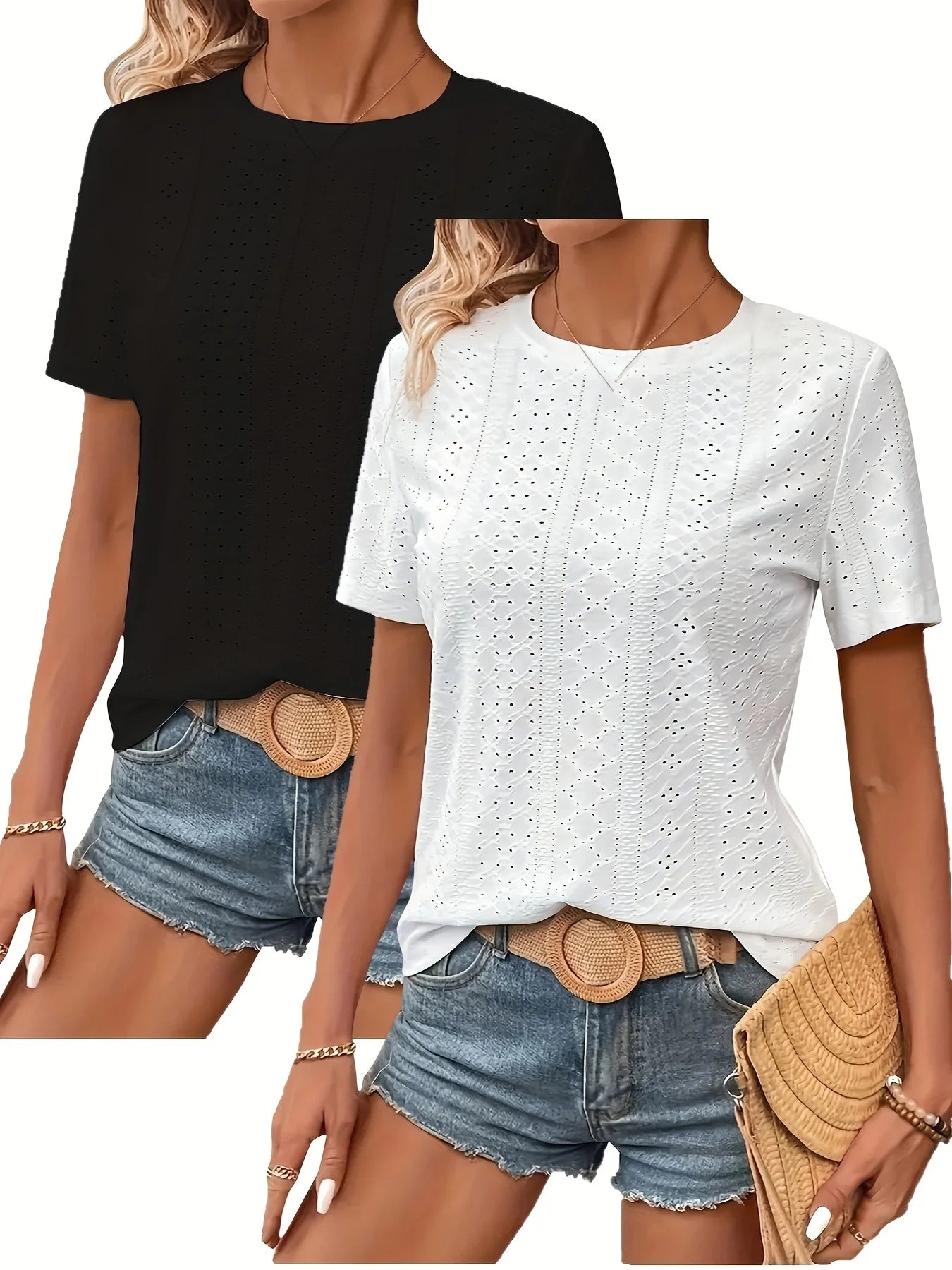 Camiseta de manga corta para mujer