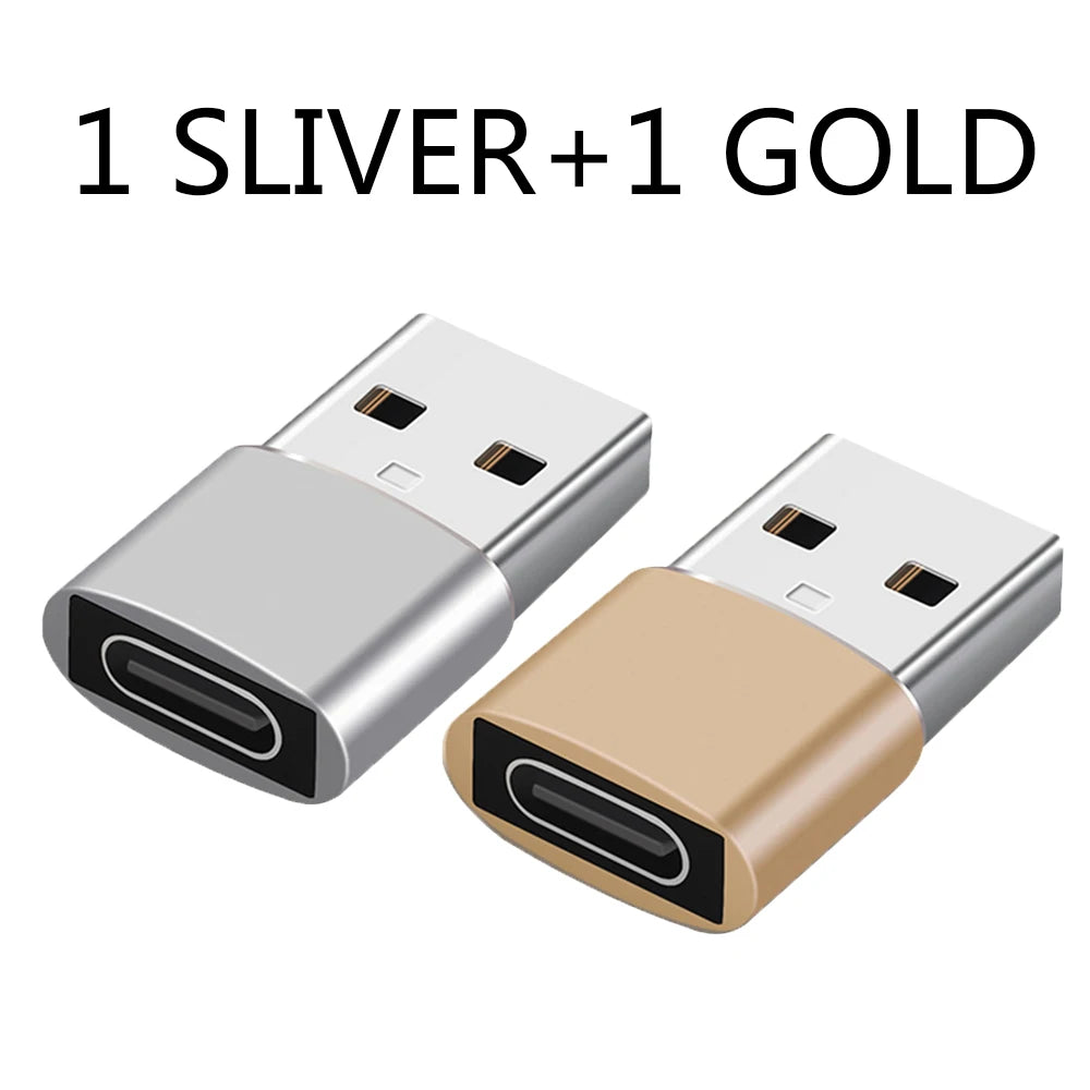 Adaptador USB a tipo C OTG, USB-C macho a Micro USB tipo c hembra, convertidor para Macbook Samsung S20 USBC OTG, 2 uds.