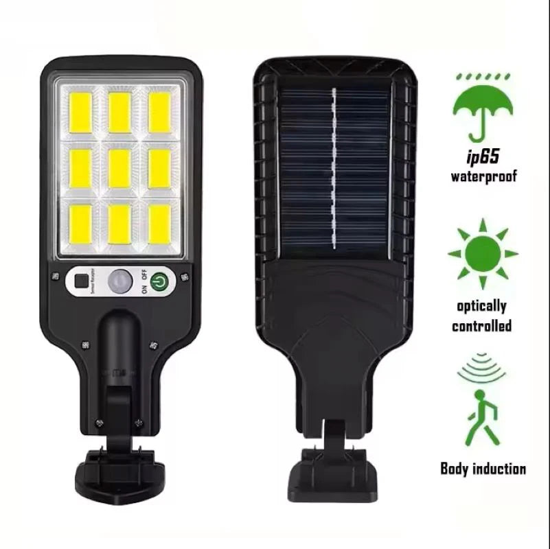 Colector Solar para exteriores de 1/2 piezas, Sensor de movimiento LED, farola de inundación brillante, 3 modos, luz de patio, farola de jardín