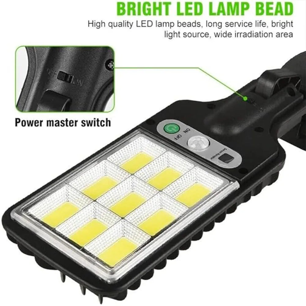 Farolas solares impermeables para exteriores, detección de cuerpo humano, patio, jardín, pared, luces para el hogar, iluminación de carretera Rural, luces de pared