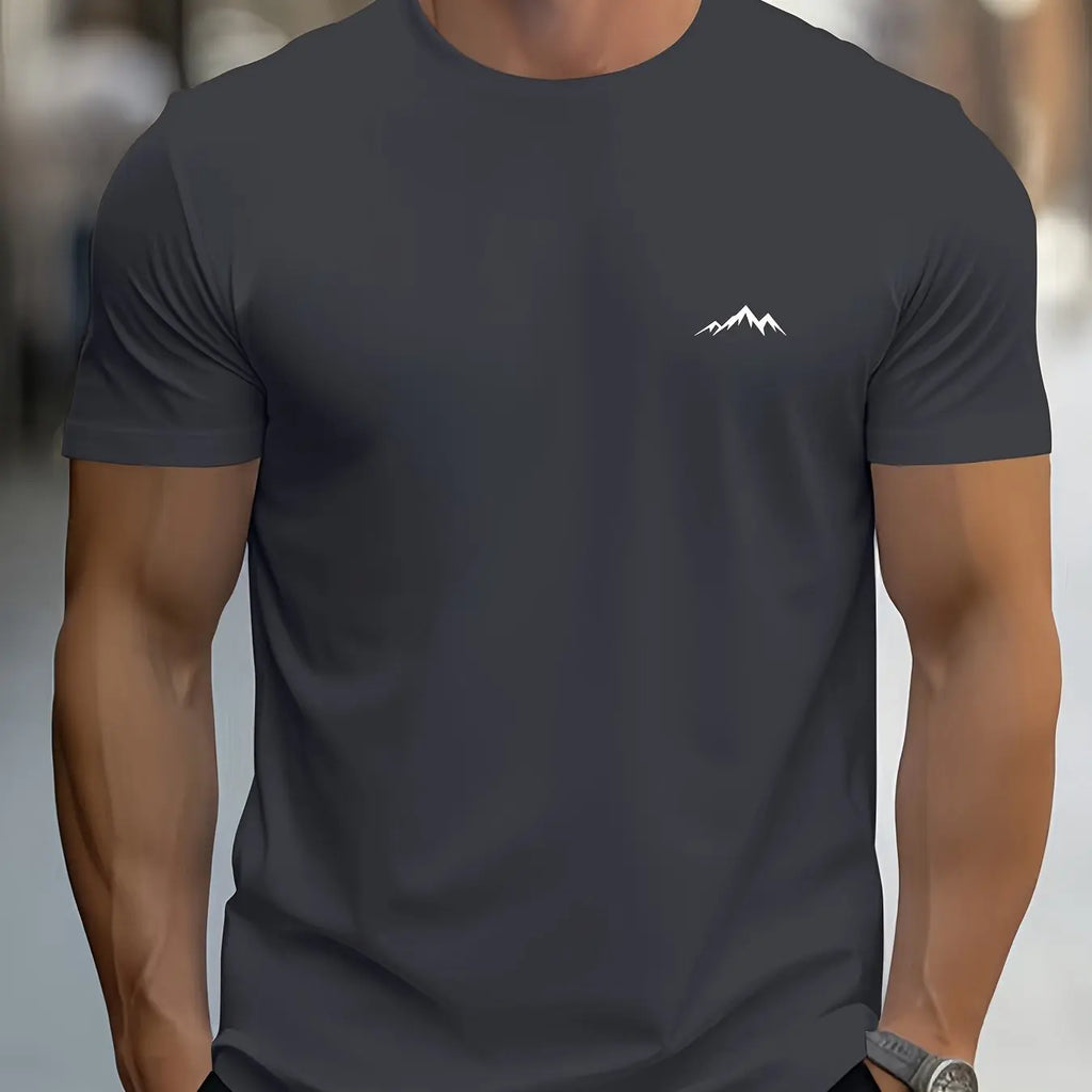 Camiseta de manga corta con cuello redondo