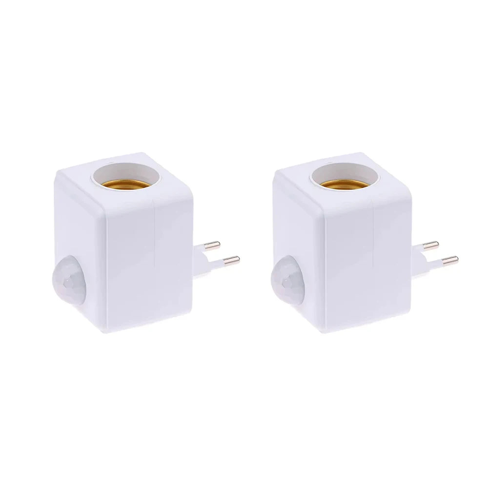 AC85-265V E27 Base de lámpara Led con Sensor de movimiento PIR soporte de bombilla de inducción humana adaptador de enchufe convertidor ajustable