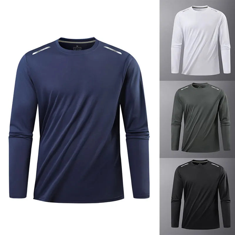 Camiseta deportiva reflectante para gimnasio para hombre