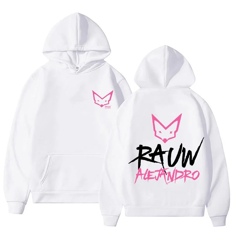 Men_Women Ropa Rapero Rauw Alejandro Sudaderas con capucha Manga larga
