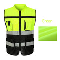 Chalecos de seguridad ajustables, chaleco de seguridad de alta visibilidad, tráfico nocturno al aire libre para correr, deportes de ciclismo
