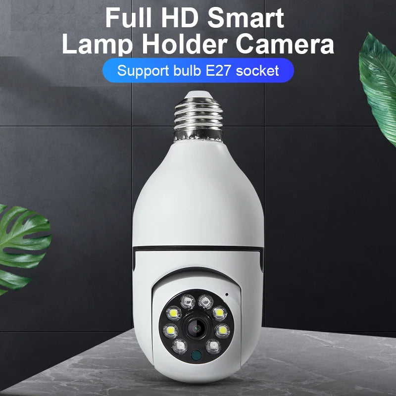 Cámara de vigilancia con bombilla IP Wifi E27 2,4G, visión nocturna, cámaras inalámbricas para el hogar, vídeo CCTV, protección de seguridad, Mini cámara para bebé