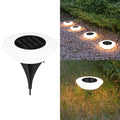 Paquete de 1/4 luces solares para el suelo, luz de paisaje exterior impermeable de 14LED, lámpara LED para césped, para camino de jardín, patio, cubierta, decoración de acampada