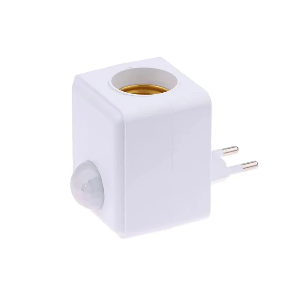 AC85-265V E27 Base de lámpara Led con Sensor de movimiento PIR soporte de bombilla de inducción humana adaptador de enchufe convertidor ajustable