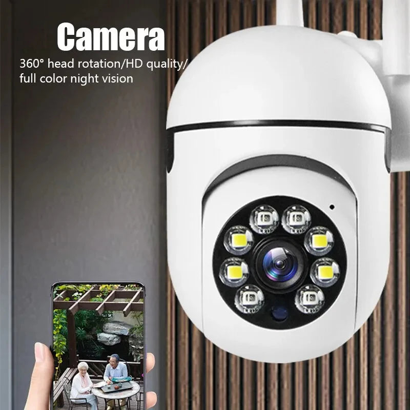 Cámara de seguridad A7 1080P, cámara WIFI para exteriores, cámara IP inalámbrica de velocidad PTZ CCTV, Zoom Digital 4X, cámara de vigilancia de red de Audio