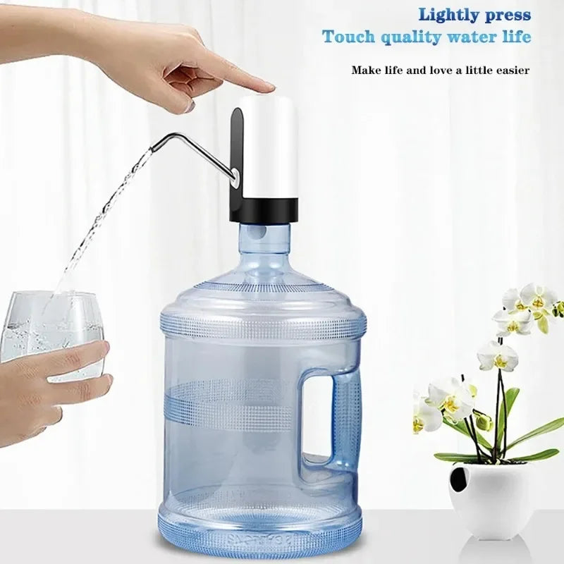 Dispensador de agua USB, bebedero, artículos para bebidas, bomba Manual automática, cocina eléctrica recargable. Botella Dispensadora Bicchieri Carboy